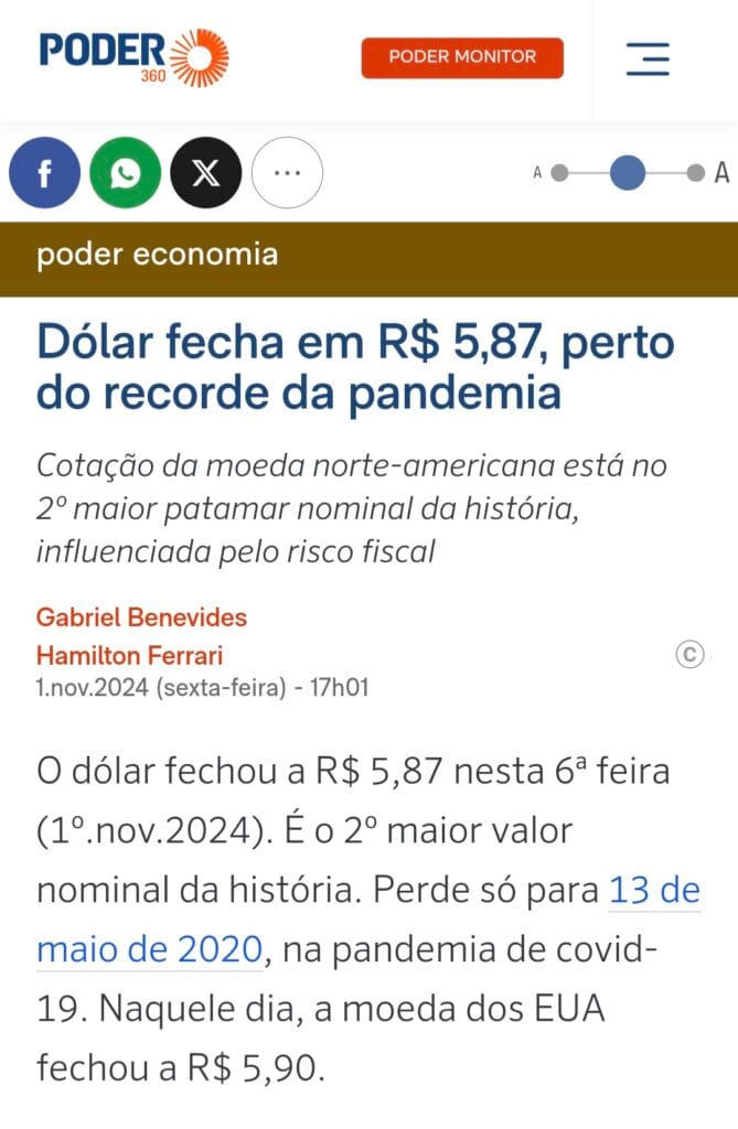 Screenshot_20241102_011937_Opera-1-669x1024 LULA LEVA A ECONOMIA BRASILEIRA DE VOLTA À PANDEMIA E DOLAR BATE OS 5,87 R$