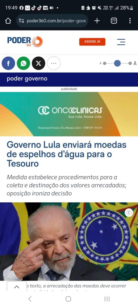 Screenshot_20241220_194917_Chrome-461x1024 CRISE: GOVERNO LULA VAI PEGAR AS MOEDINHAS JOGADAS NO LAGO DO PLANALTO