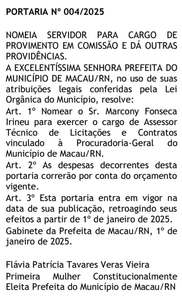 Screenshot_20250101_201352_Adobe-Acrobat-624x1024 SAIU A NOMEAÇÃO DOS SECRETÁRIOS NOMEADOS PELA PRIMEIRA PREFEITA DE MACAU