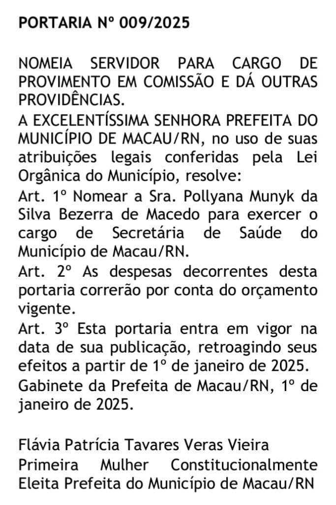 Screenshot_20250101_201430_Adobe-Acrobat-683x1024 SAIU A NOMEAÇÃO DOS SECRETÁRIOS NOMEADOS PELA PRIMEIRA PREFEITA DE MACAU