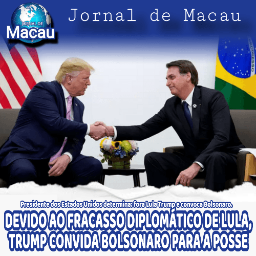 PRESIDENTE DOS ESTADOS UNIDOS DEIXA FORA LULA DA POSSE E CHAMA DE VOLTA BOLSONARO.