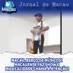 Artista Macauense brilha percursivamente e chama a atenção para a musicalidade da terra salineira.