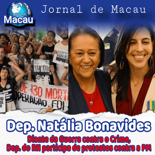 Perante o cenário de guerra contra o crime no RJ, Deputada do RN, Natália Bonavides (PT) participa de Ato contra Polícias Militares